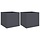 2er Set Pflanzkübel 42x40x39 cm Stahl Anthrazit - bis zu 34% sparen