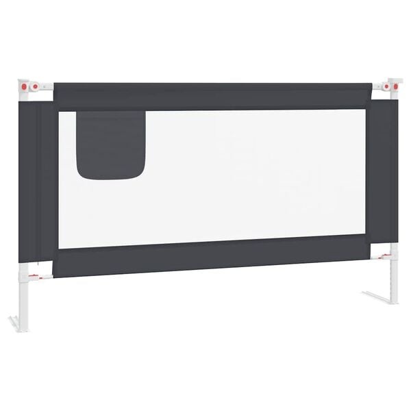 Vidaxl Bettgitter für Kleinkinder, 140x25 cm, Dunkelgrau - bis zu 33% Rabatt