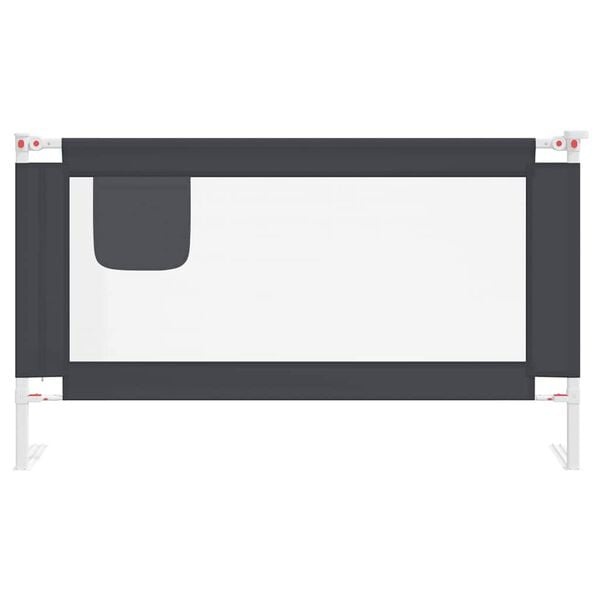 Vidaxl Bettgitter für Kleinkinder, 140x25 cm, Dunkelgrau - bis zu 33% Rabatt