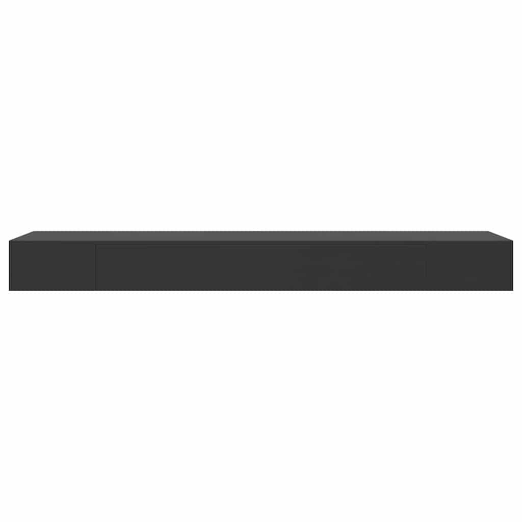 Vidaxl Schwebendes Wandregal mit Schublade, 80x25x8 cm - Schwarz - bis zu 34% sparen