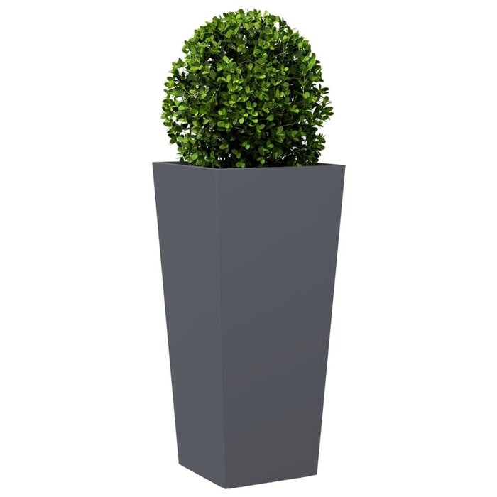 Vidaxl 2er Set Pflanzkübel 35x35x75 cm Anthrazit Stahl - bis zu 34% günstiger