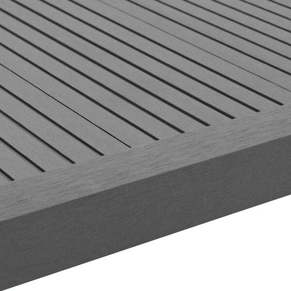 Vidaxl WPC Terrassen-Abschlussprofile Grau 170 cm - 5 Stück, bis zu 34% Rabatt