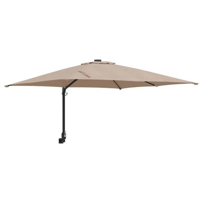Vidaxl Moderner Wandparasol Taupe - platzsparend & neigbar - bis zu 34% sparen