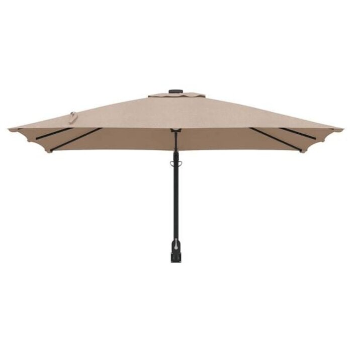 Vidaxl Moderner Wandparasol Taupe - platzsparend & neigbar - bis zu 34% sparen