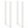 Bartischbeine U-Form 2er Set Weiß 50x100 cm - bis zu 34% sparen!