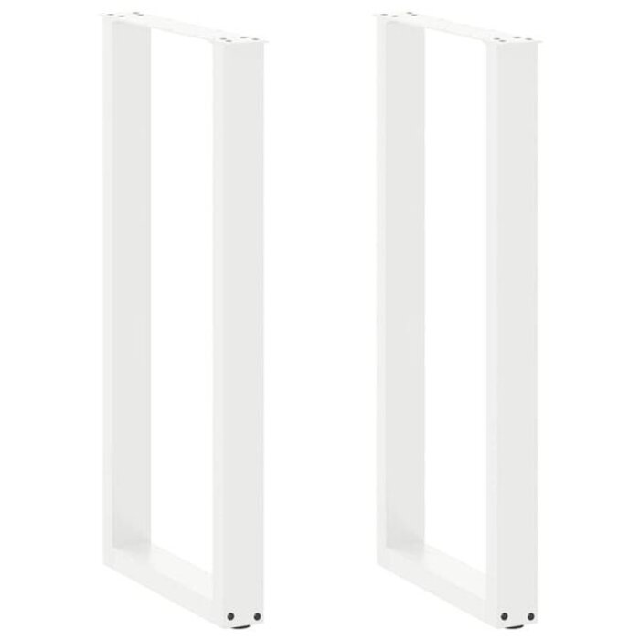 Vidaxl Bartischbeine U-Form 2er Set Weiß 50x100 cm - bis zu 34% sparen!