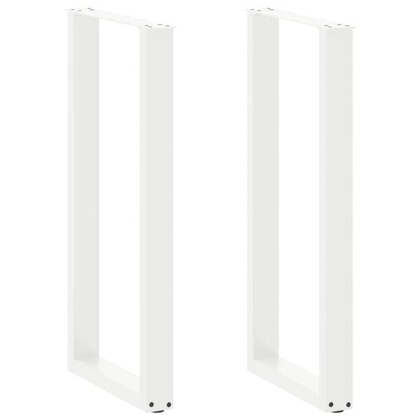 Vidaxl Bartischbeine U-Form 2er Set Weiß 50x100 cm - bis zu 34% sparen!
