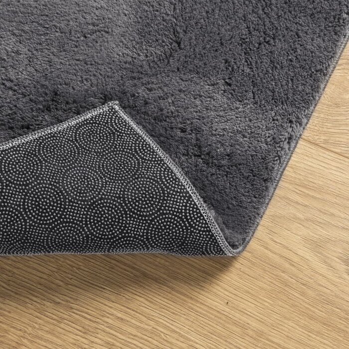 Vidaxl Kurzflorteppich HUARTE, 120x120 cm, Anthrazit - bis zu 33% reduziert
