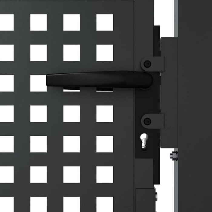 Vidaxl Robustes Gartentor 105x175 cm Anthrazit - bis zu 35% Rabatt