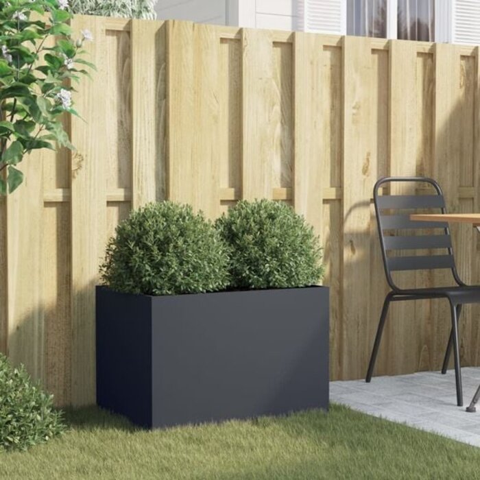 Vidaxl Pflanzkasten Stahl Anthrazit 62x40x39 cm - Jetzt bis zu 33% Rabatt