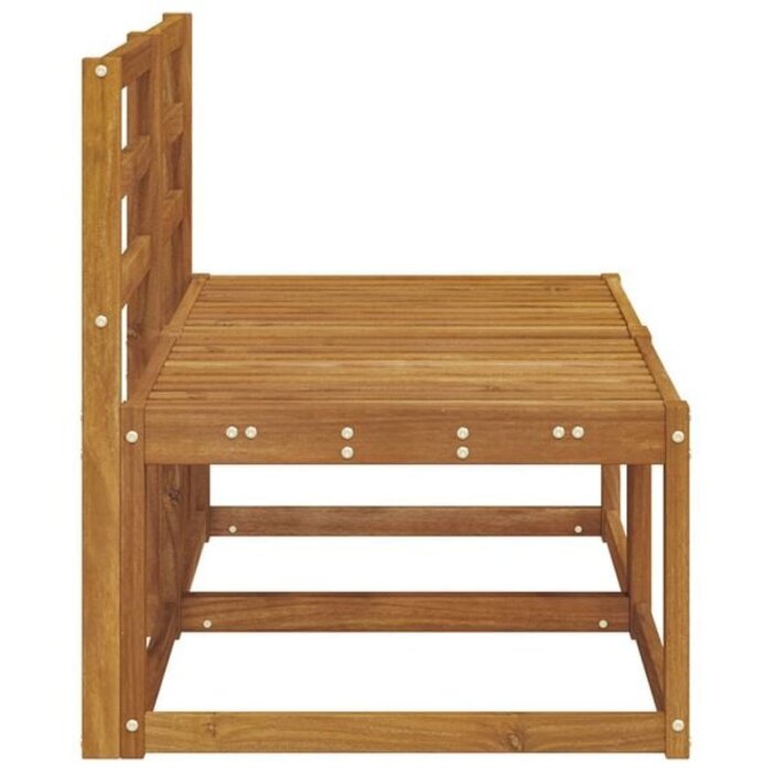 Vidaxl 2-tlg. Garten-Mittelsofa aus Akazienholz - Natur - bis zu 35% Rabatt