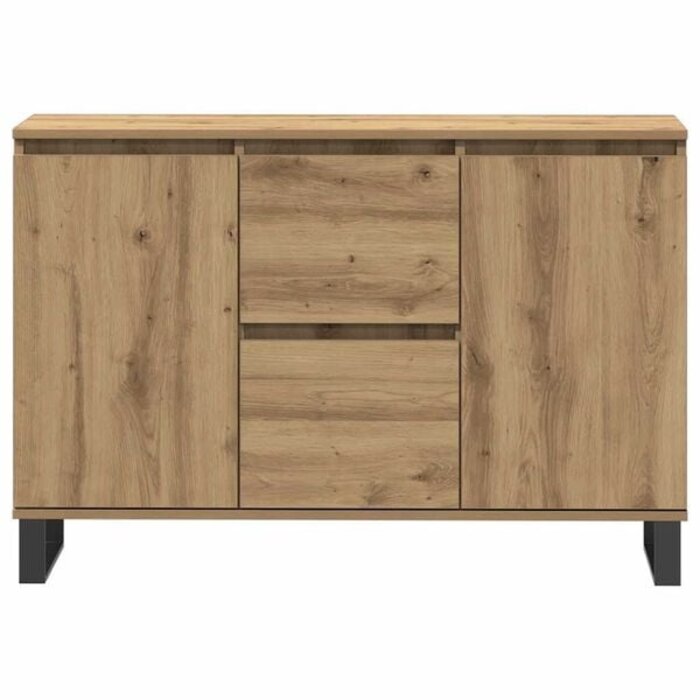 Vidaxl Sideboard Artisan-Eiche mit Eisenbeinen - Jetzt bis zu 35 % Rabatt sichern