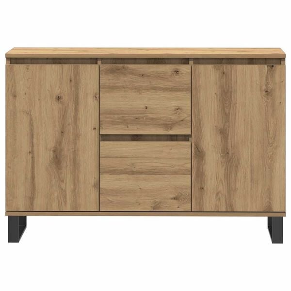 Vidaxl Sideboard Artisan-Eiche mit Eisenbeinen - Jetzt bis zu 35 % Rabatt sichern