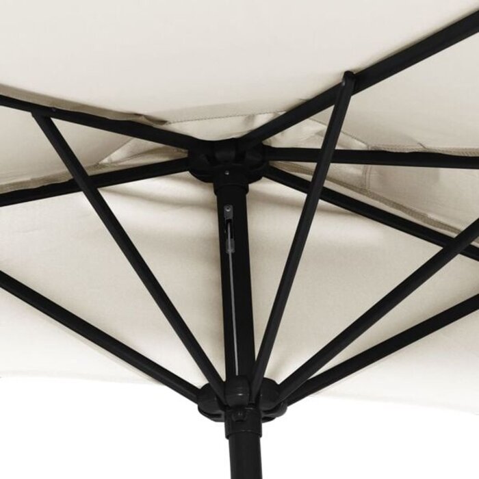 Vidaxl Halb-Balkon-Sonnenschirm 300x155 cm - Sandfarben - bis zu 33% reduziert