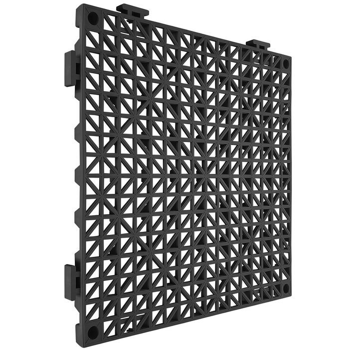 Vevor 55x PVC Klickfliesen Drainage 30x30cm - Schwarz - bis zu 34% Rabatt