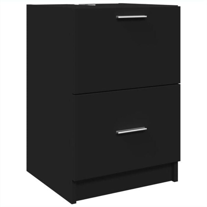 Vidaxl Waschtischunterschrank Schwarz 40x37x59 cm - Sparen Sie bis zu 33%