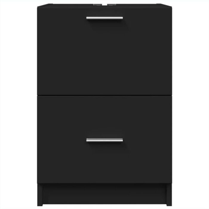 Vidaxl Waschtischunterschrank Schwarz 40x37x59 cm - Sparen Sie bis zu 33%
