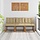 3-tlg. Garten-Mittelsofa Akazie & Textilene - Beige - bis zu 35% Rabatt