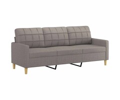 Vidaxl 3-Sitzer Sofa 180 cm Taupe - Komfortables Designer-Sofa - 52% Rabatt