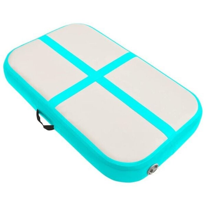 Vidaxl Aufblasbare Gymnastikmatte 60x100x15 cm - Grün - Bis zu 34% Rabatt