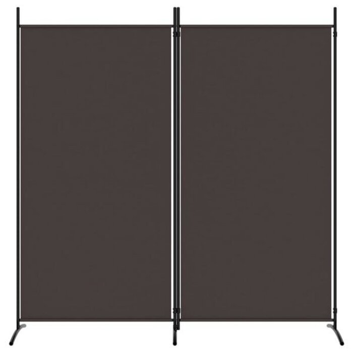 Vidaxl Raumteiler 175x180 cm - Klappbarer Sichtschutz in Braun - bis zu 32% reduziert