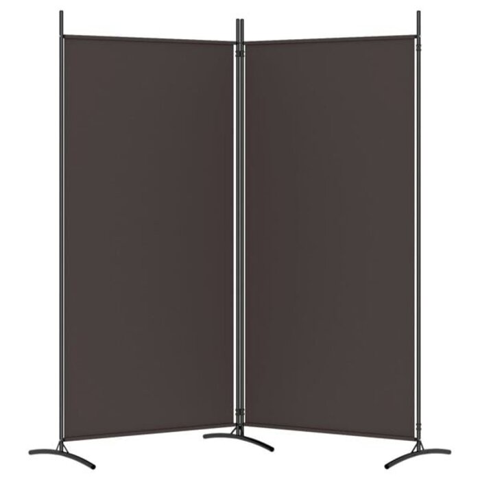 Vidaxl Raumteiler 175x180 cm - Klappbarer Sichtschutz in Braun - bis zu 32% reduziert