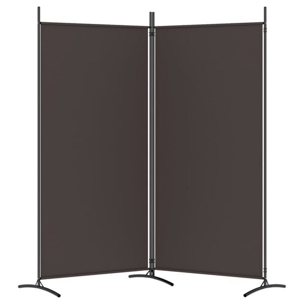 Vidaxl Raumteiler 175x180 cm - Klappbarer Sichtschutz in Braun - bis zu 32% reduziert
