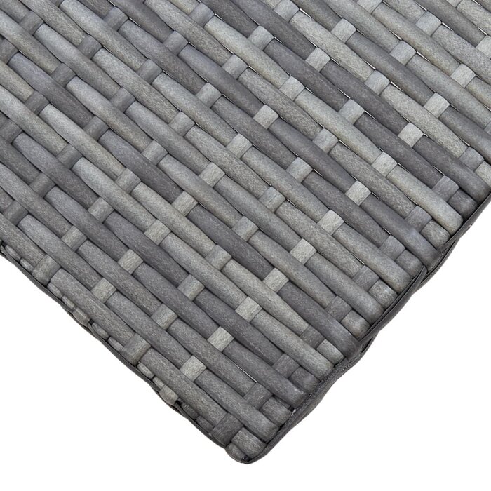 Vidaxl Klapphocker aus PE-Rattan, Grau - 44x44x40 cm - bis zu 33% Rabatt
