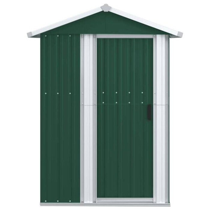 Vidaxl Geräteschuppen aus Stahl 126x97,5x177 cm - Grün - bis zu 35% Rabatt