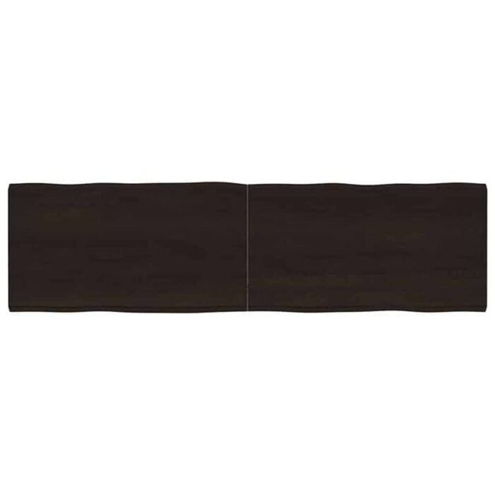 Vidaxl Massive Eichen-Tischplatte mit Baumkante 180x50cm - bis zu 33% reduziert