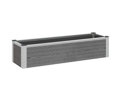 Vidaxl Hochbeet Pflanzkasten 100x30cm Grau WPC & Aluminium - 55% Rabatt