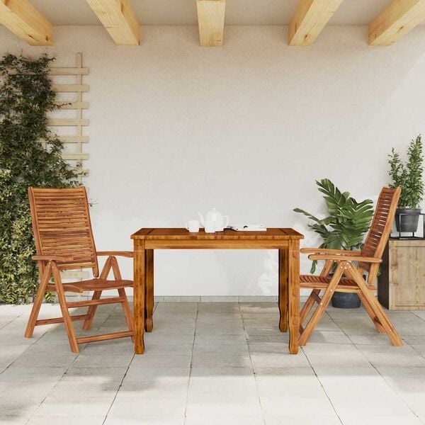 Vidaxl 2er Set Klappstühle aus Akazienholz, verstellbar - bis zu 35% Rabatt