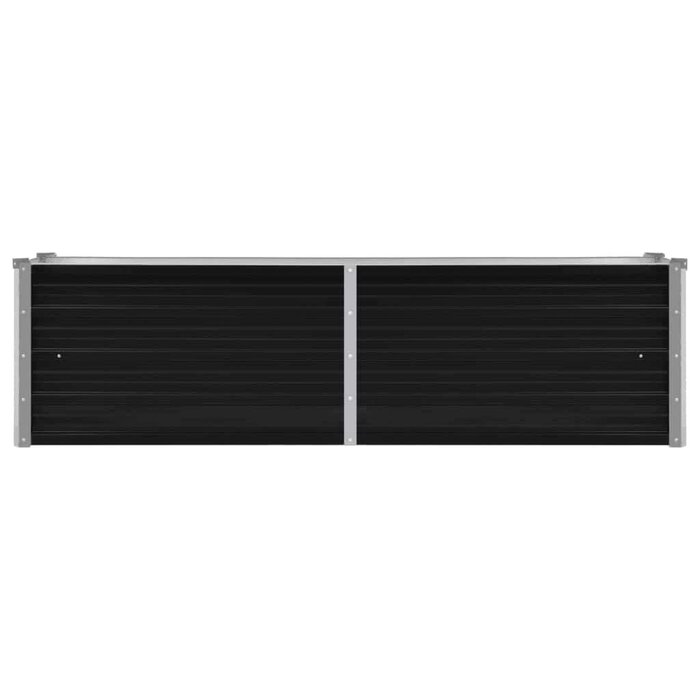 Vidaxl Hochbeet 160x40x45 cm aus Stahl in Anthrazit - Sparen Sie bis zu 33%