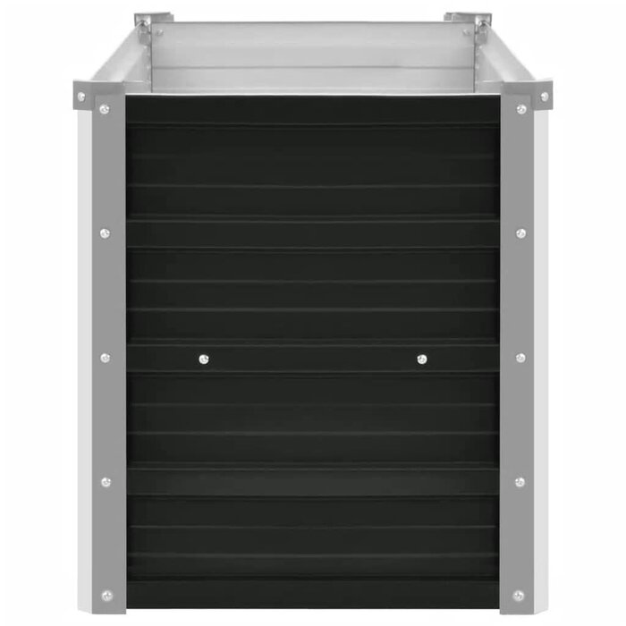 Vidaxl Hochbeet 160x40x45 cm aus Stahl in Anthrazit - Sparen Sie bis zu 33%