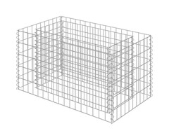 Vidaxl Gabionen-Pflanzkasten 90x50x50 cm, verzinkter Stahl - 55% Rabatt