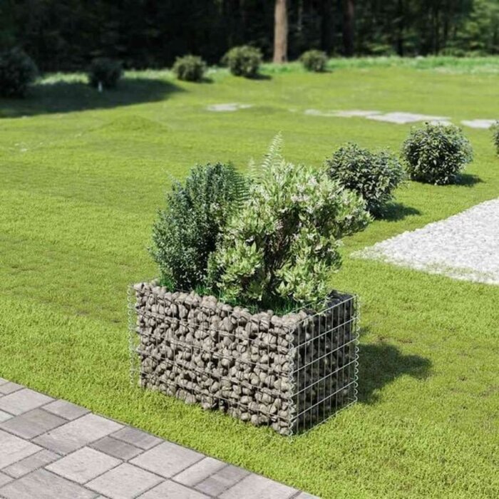 Vidaxl Gabionen-Pflanzkasten 90x50x50 cm - Verzinkter Stahl - bis zu 33% Rabatt