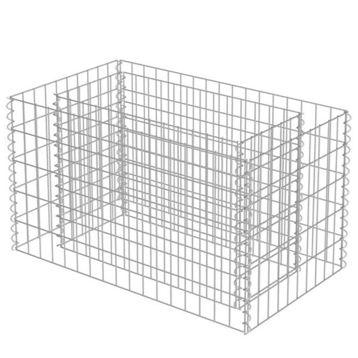 Vidaxl Gabionen-Pflanzkasten 90x50x50 cm - Verzinkter Stahl - bis zu 33% Rabatt