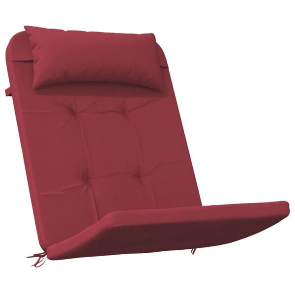 Vidaxl 2er-Set Adirondack Stuhlkissen, Weinrot, 126x58cm - Jetzt bis zu 34% sparen