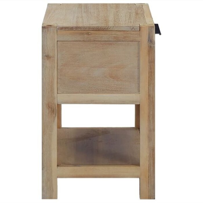 Vidaxl Massivholz-Nachtschrank Akazie, 40x30x48 cm - bis zu 34% sparen