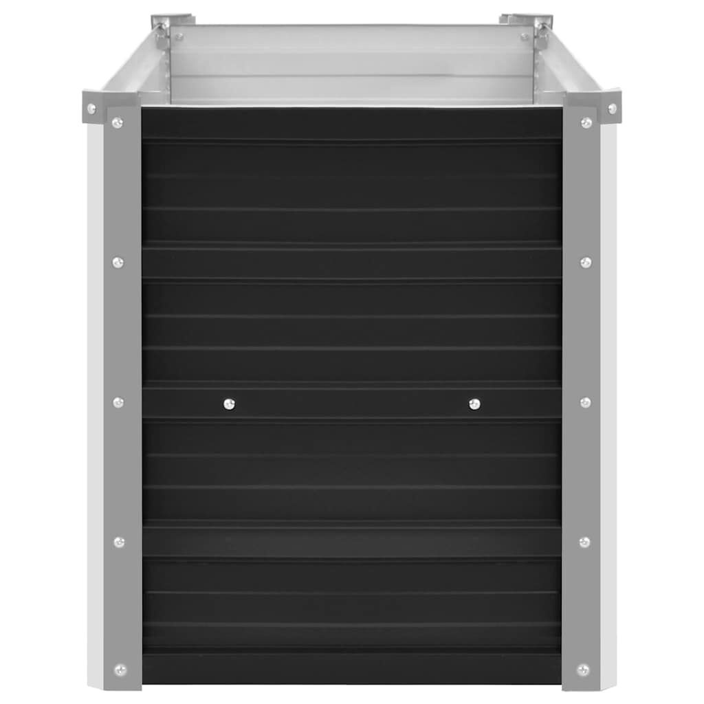 Vidaxl Hochbeet Pflanzkasten 100x40x45 cm aus Stahl - Anthrazit - bis zu 32% reduziert
