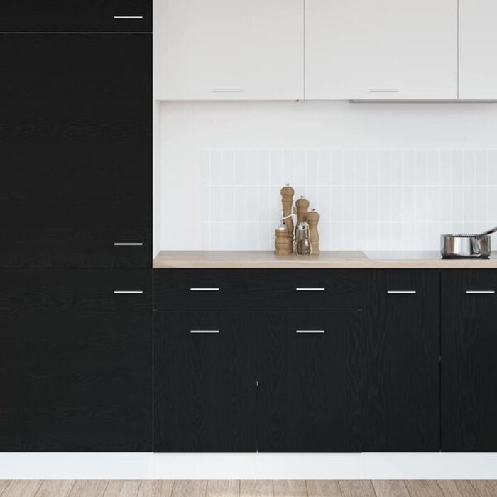 Vidaxl Hängeschrank Eiche Schwarz 80cm - Stilvoll & bis zu 34% günstiger