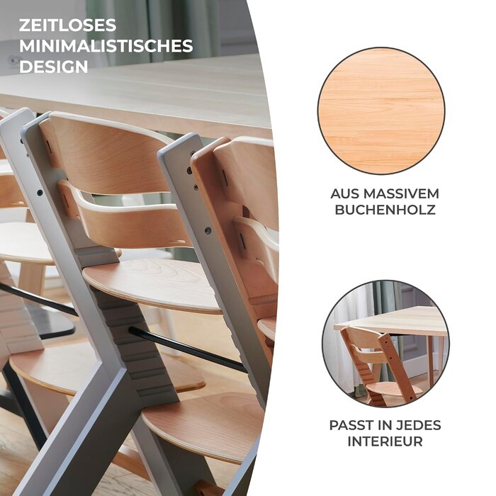 Amazon Mitwachsender 3-in-1 Kinderhochstuhl aus Buchenholz - jetzt bis zu 34% sparen