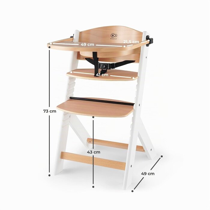 Amazon Mitwachsender 3-in-1 Kinderhochstuhl aus Buchenholz - jetzt bis zu 34% sparen