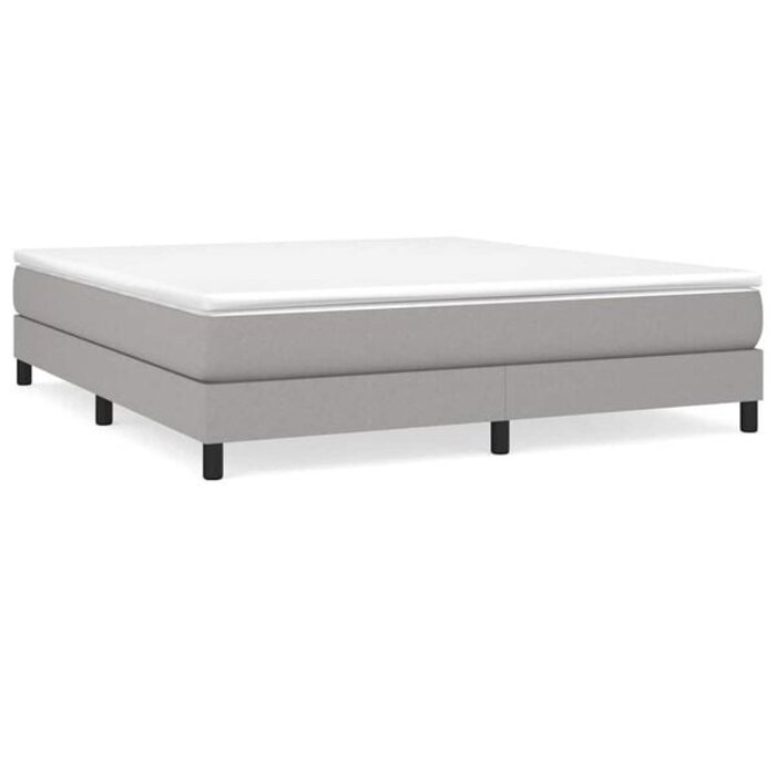 Vidaxl Stoff-Bettgestell 160x200 cm - Hellgrau - bis zu 34% Rabatt sparen