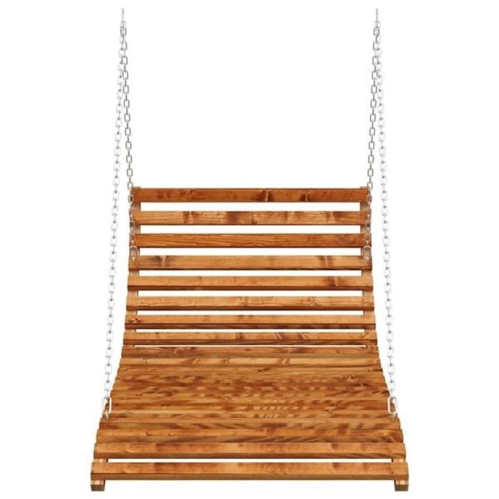 Vidaxl Exklusives Schaukelbett aus gebogenem Holz - Teak-Finish - bis zu 35% Rabatt