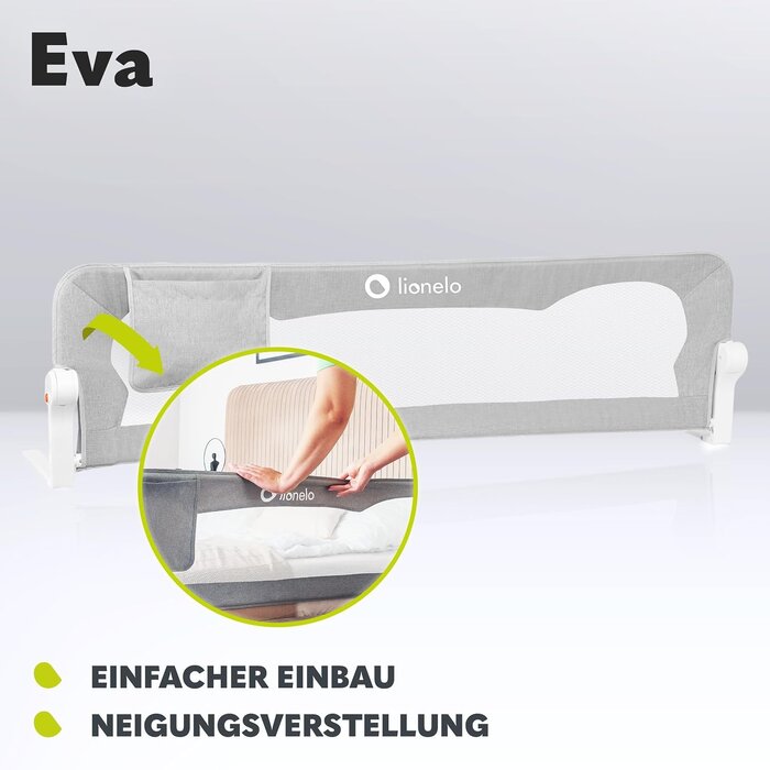 Lionelo Bettgitter Kinderbett Rausfallschutz 150x42 cm - klappbar - bis zu 33% reduziert
