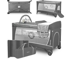 Lionelo 2-in-1 Reisebett & Laufstall Grey Scandi - 61% Rabatt