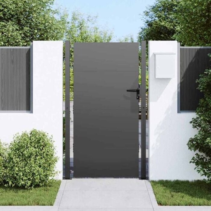 Vidaxl Gartentor 110 x 180 cm - Pulverbeschichteter Stahl - Bis zu 35% Rabatt