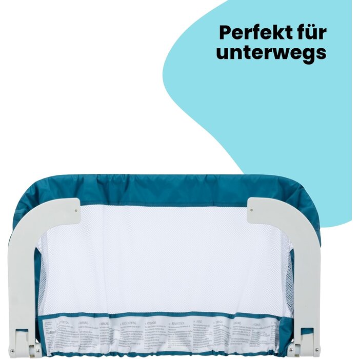Tragbares Kinderbettgitter, blau, verstellbar, bis zu 33% Rabatt