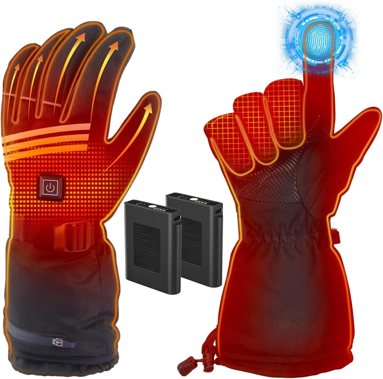 Beheizbare Unisex-Handschuhe Gr. L - Winter-Deal: bis zu 32% Rabatt sparen